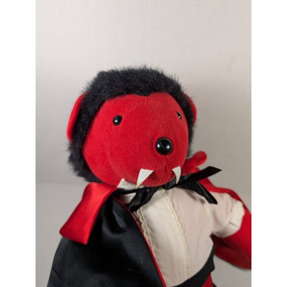 Vtg North American Bear Co Dracula Plush 1986 Very Important Monsters Halloween - Picture 3 of 5